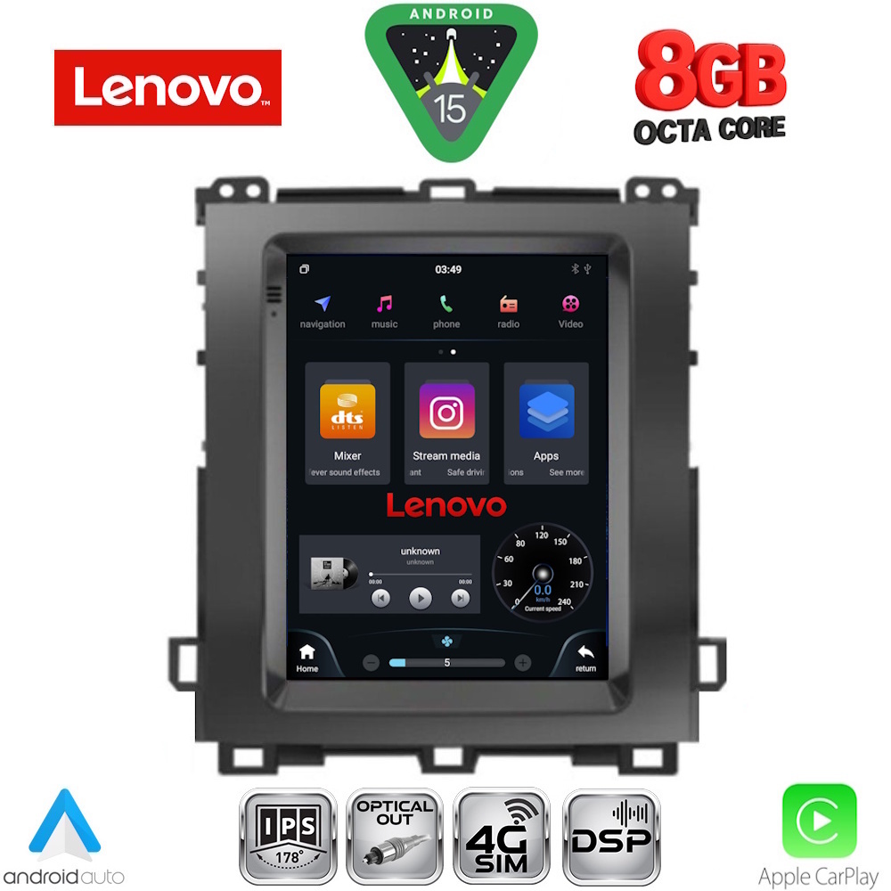 LENOVO SSW 10982_CPA TESLA STYLE for TOYOTA LANDCRUISER mod. 2003-2009 LENOVO SSW 10982_CPA TESLA STYLE for TOYOTA LANDCRUISER mod. 2003-2009