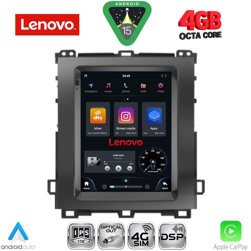 LENOVO SSX 9982_CPA TESLA STYLE for TOYOTA LANDCRUISER mod. 2003-2009 LENOVO SSX 9982_CPA TESLA STYLE for TOYOTA LANDCRUISER mod. 2003-2009