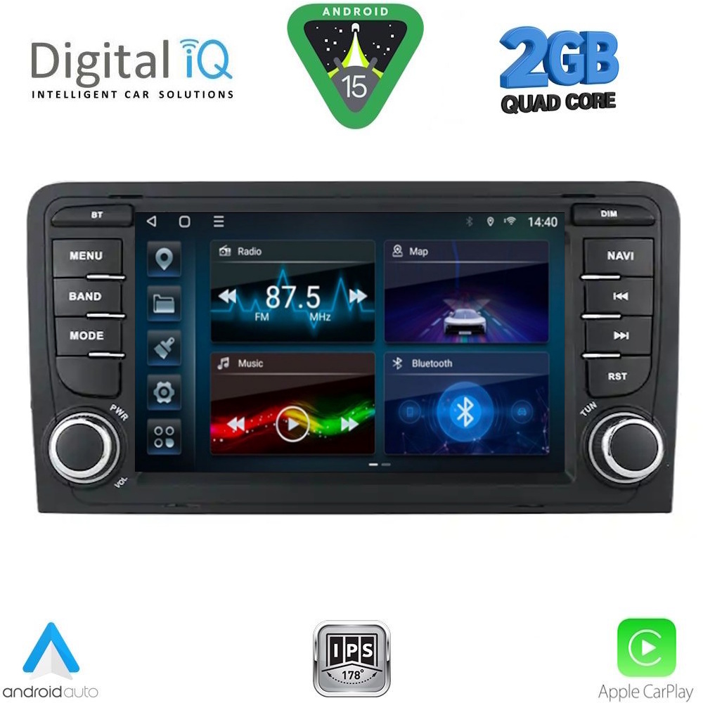 DIGITAL IQ BLD 249_CPA (7" DECK) MULTIMEDIA OEM for AUDI A3 mod. 2003-2012 DIGITAL IQ BLD 249_CPA (7" DECK) MULTIMEDIA OEM for AUDI A3 mod. 2003-2012