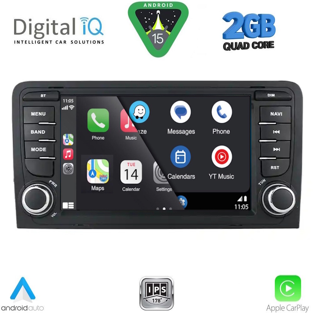DIGITAL IQ BLD 249_CPA (7" DECK) MULTIMEDIA OEM for AUDI A3 mod. 2003-2012 DIGITAL IQ BLD 249_CPA (7" DECK) MULTIMEDIA OEM for AUDI A3 mod. 2003-2012
