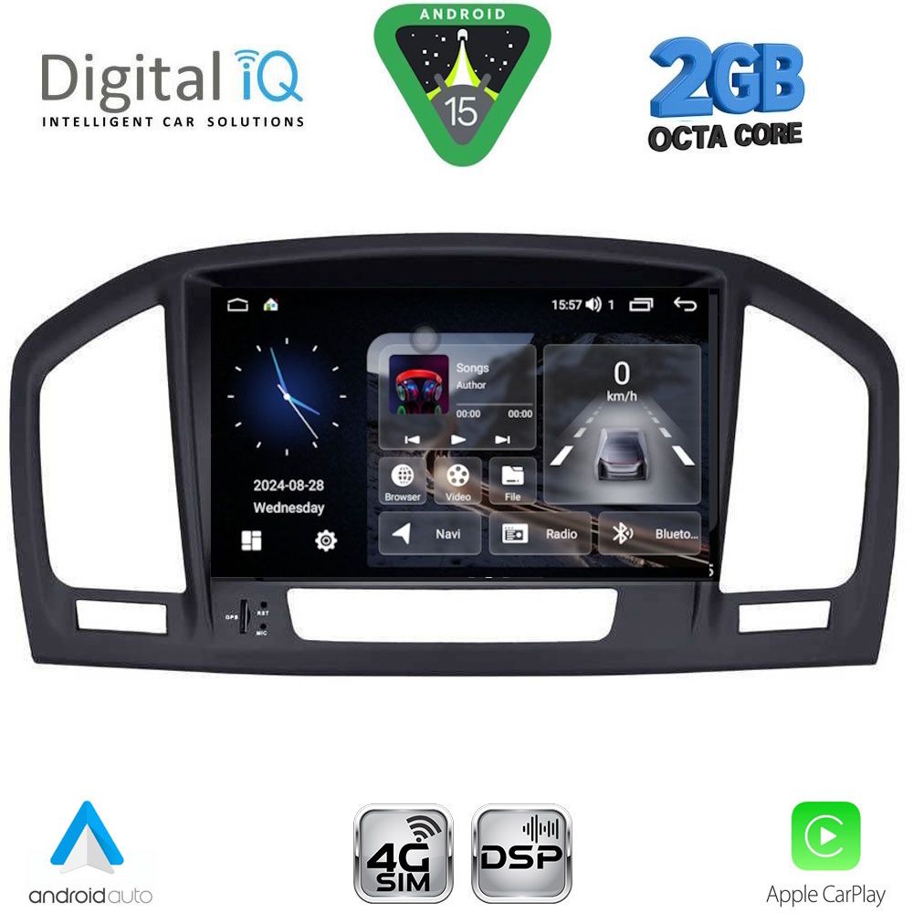 DIGITAL IQ BLF 314BL_CPA (8" DECK) MULTIMEDIA SYSTEM for OPEL INSIGNIA mod. 2008-2013 (BLACK) DIGITAL IQ BLF 314BL_CPA (8" DECK) MULTIMEDIA SYSTEM for OPEL INSIGNIA mod. 2008-2013 (BLACK)