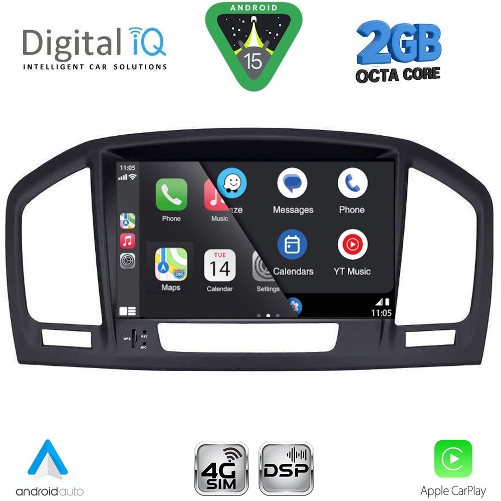 DIGITAL IQ BLF 314BL_CPA (8" DECK) MULTIMEDIA SYSTEM for OPEL INSIGNIA mod. 2008-2013 (BLACK) DIGITAL IQ BLF 314BL_CPA (8" DECK) MULTIMEDIA SYSTEM for OPEL INSIGNIA mod. 2008-2013 (BLACK)