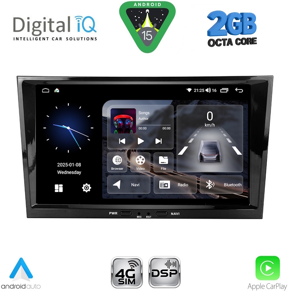 DIGITAL IQ BLF 318BL_CPA (8" DECK) MULTIMEDIA SYSTEM for OPEL ALL mod. 2004-2014 (BLACK) DIGITAL IQ BLF 318BL_CPA (8" DECK) MULTIMEDIA SYSTEM for OPEL ALL mod. 2004-2014 (BLACK)