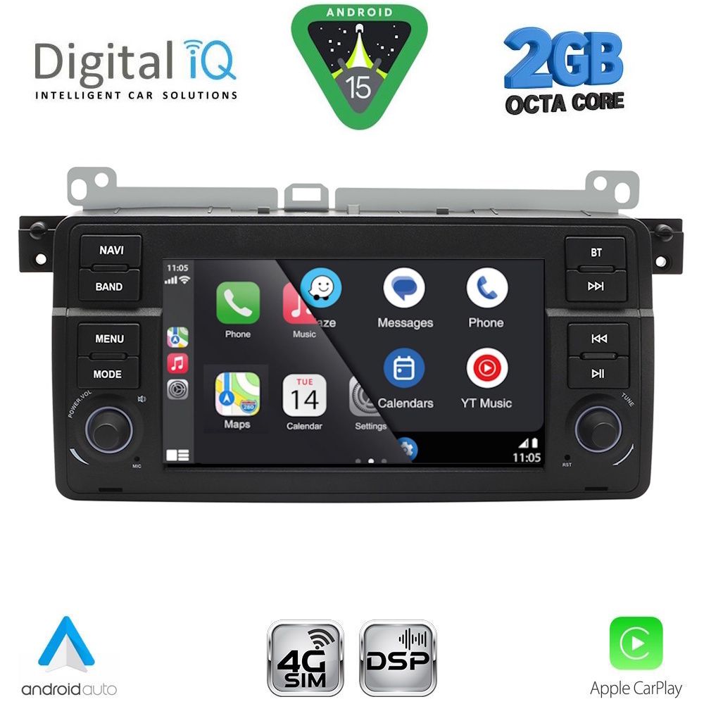 DIGITAL IQ BLF 352_CPA (7" DECK) MULTIMEDIA SYSTEM for BMW E46 mod. 1998-2005 DIGITAL IQ BLF 352_CPA (7" DECK) MULTIMEDIA SYSTEM for BMW E46 mod. 1998-2005