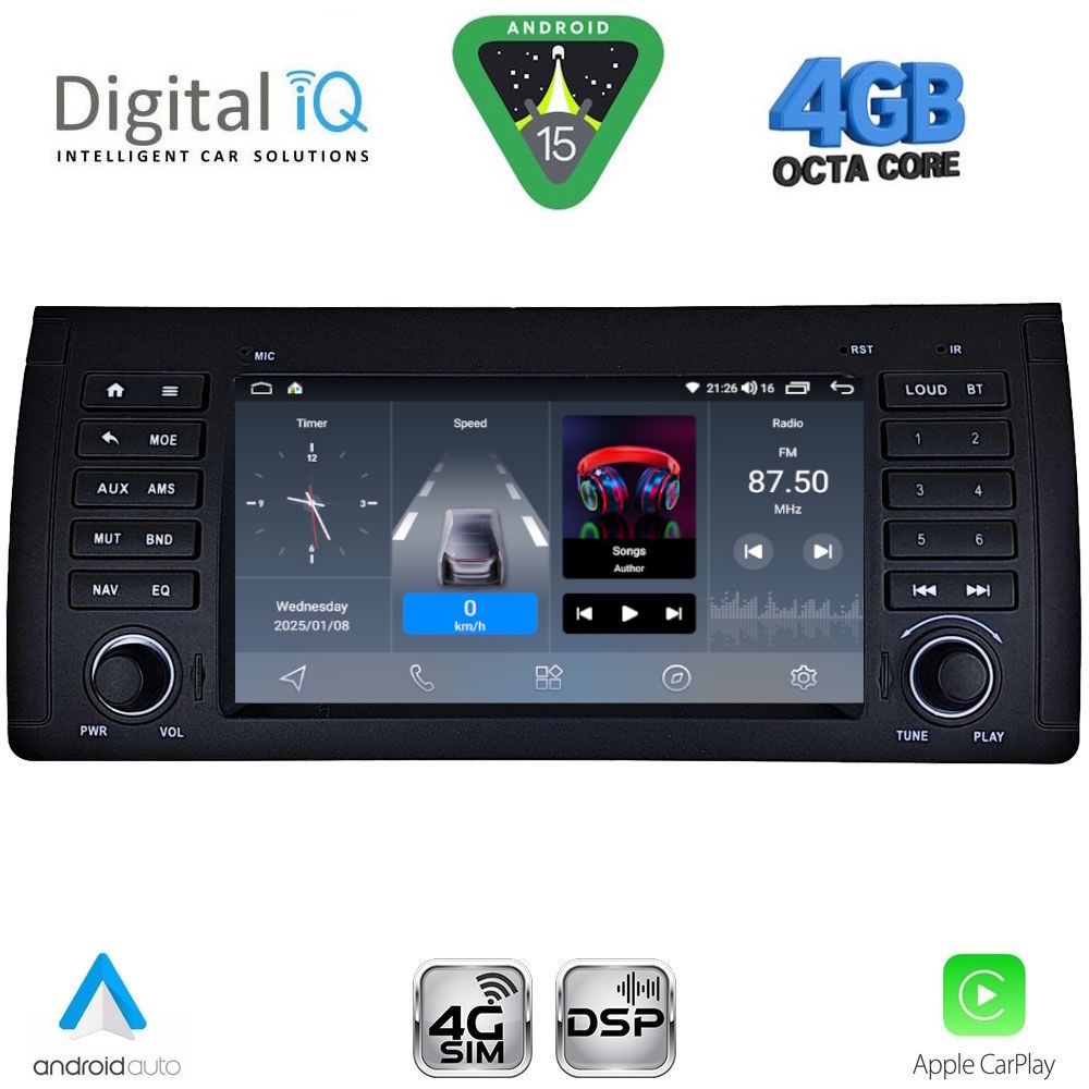 DIGITAL IQ BLG 485_CPA (7" DECK) MULTIMEDIA SYSTEM for BMW S.5-X5 (E38-39-53) mod. 1998-2005 DIGITAL IQ BLG 485_CPA (7" DECK) MULTIMEDIA SYSTEM for BMW S.5-X5 (E38-39-53) mod. 1998-2005