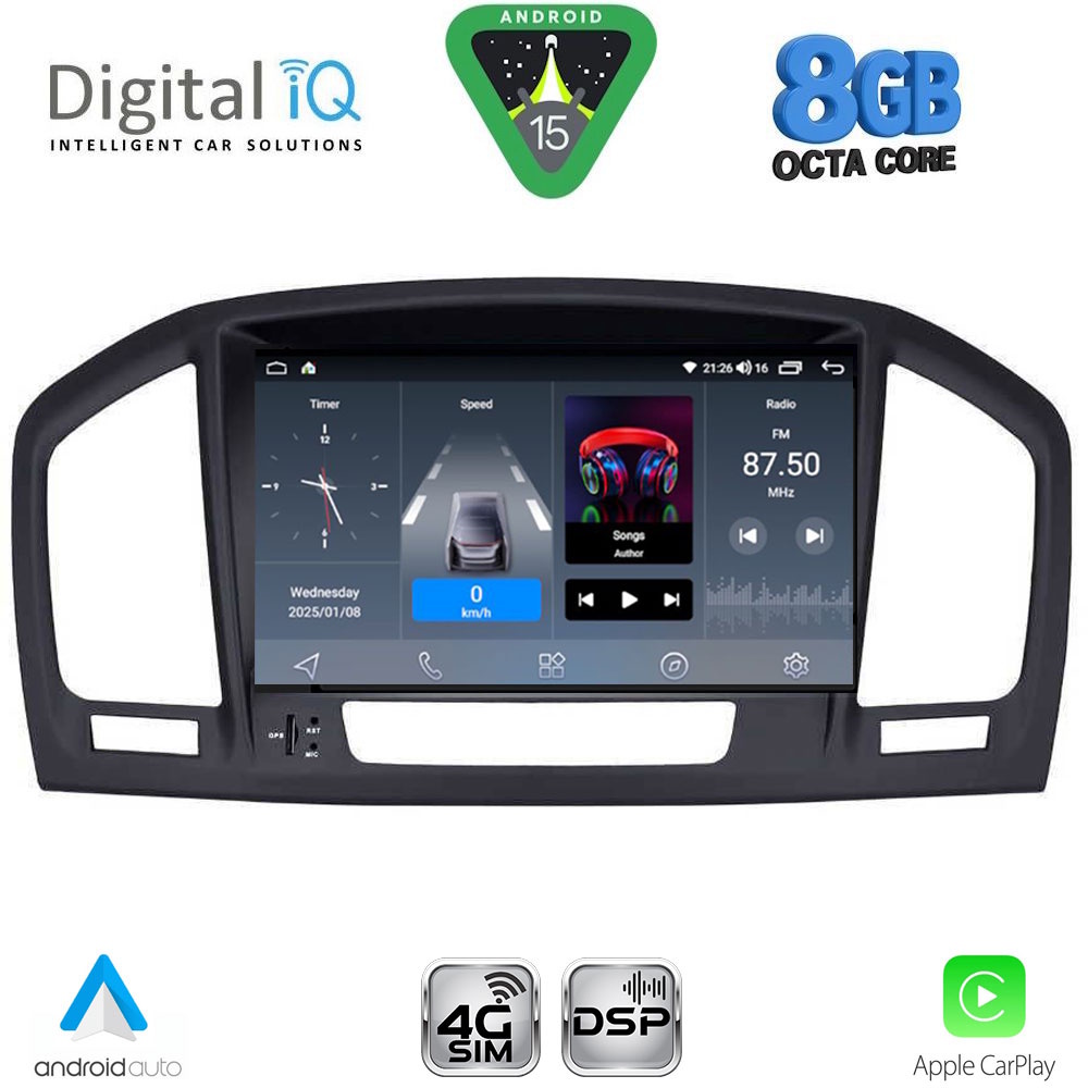DIGITAL IQ BLM 714BL_CPA (8" DECK) MULTIMEDIA SYSTEM for OPEL INSIGNIA mod. 2008-2013 (BLACK) DIGITAL IQ BLM 714BL_CPA (8" DECK) MULTIMEDIA SYSTEM for OPEL INSIGNIA mod. 2008-2013 (BLACK)