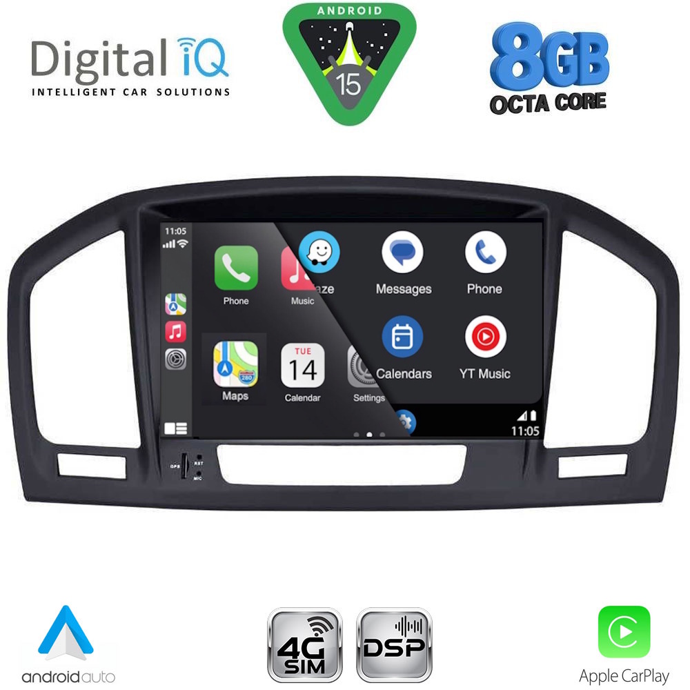 DIGITAL IQ BLM 714BL_CPA (8" DECK) MULTIMEDIA SYSTEM for OPEL INSIGNIA mod. 2008-2013 (BLACK) DIGITAL IQ BLM 714BL_CPA (8" DECK) MULTIMEDIA SYSTEM for OPEL INSIGNIA mod. 2008-2013 (BLACK)