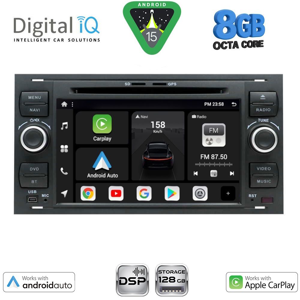 DIGITAL IQ BXF 702_CPAA (7'' DECK) MULTIMEDIA SYSTEM for FORD mod. 2004-2008 DIGITAL IQ BXF 702_CPAA (7'' DECK) MULTIMEDIA SYSTEM for FORD mod. 2004-2008