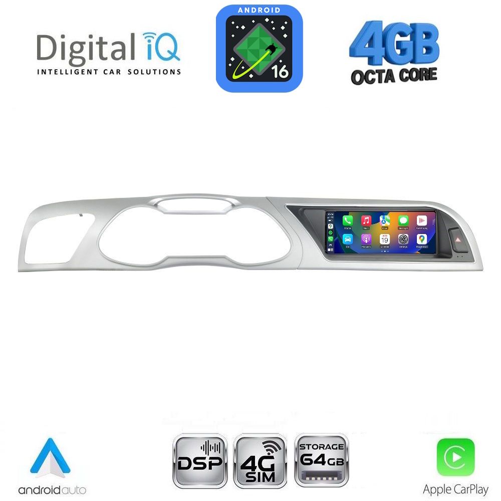 DIGITAL IQ TPG 15919_CPA (8.8inc) MULTIMEDIA SYSTEM for AUDI A4 mod. 2012-2016 DIGITAL IQ TPG 15919_CPA (8.8inc) MULTIMEDIA SYSTEM for AUDI A4 mod. 2012-2016