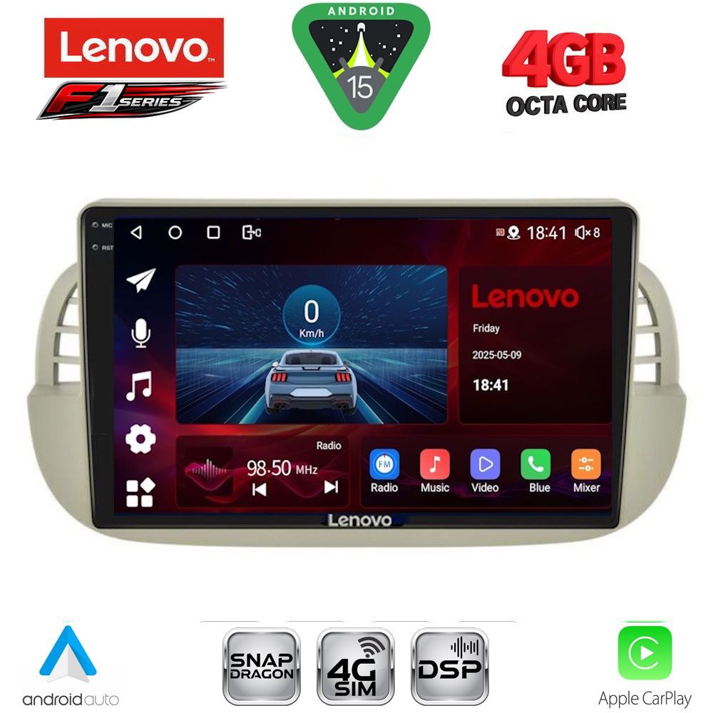 LENOVO SSQ 9130BG_CPA (9inc) MULTIMEDIA TABLET for FIAT 500 mod. 2007-2015 (BEIGE) LENOVO SSQ 9130BG_CPA (9inc) MULTIMEDIA TABLET for FIAT 500 mod. 2007-2015 (BEIGE)