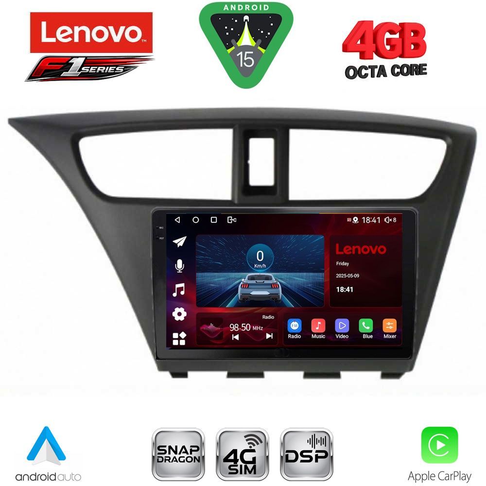 LENOVO SSQ 9190_CPA (9inc) MULTIMEDIA TABLET for HONDA CIVIC mod. 2012-2016 LENOVO SSQ 9190_CPA (9inc) MULTIMEDIA TABLET for HONDA CIVIC mod. 2012-2016