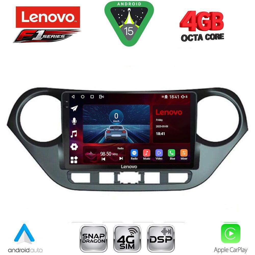 LENOVO SSQ 9224_CPA (9inc) MULTIMEDIA TABLET for HYUNDAI i10 mod. 2014-2020 LENOVO SSQ 9224_CPA (9inc) MULTIMEDIA TABLET for HYUNDAI i10 mod. 2014-2020