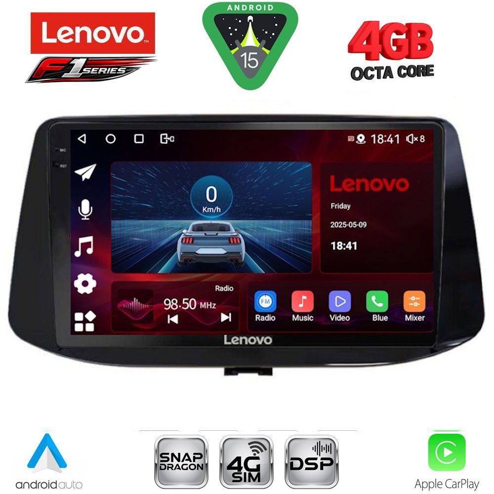 LENOVO SSQ 9233_CPA (9inc) MULTIMEDIA TABLET for HYUNDAI i30 mod. 2018-2025 LENOVO SSQ 9233_CPA (9inc) MULTIMEDIA TABLET for HYUNDAI i30 mod. 2018-2025