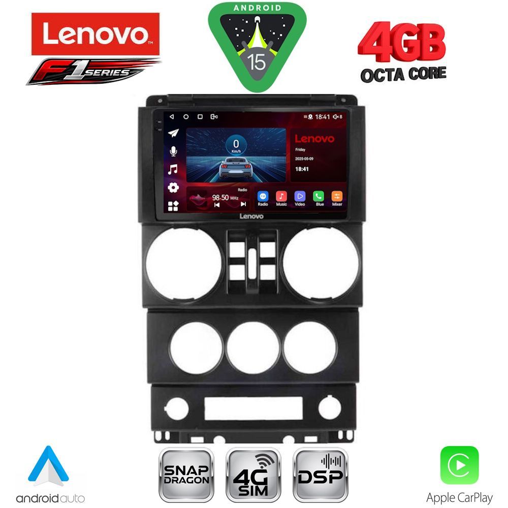 LENOVO SSQ 9294_CPA (9inc) MULTIMEDIA TABLET for JEEP WRANGLER mod. 2006-2011 LENOVO SSQ 9294_CPA (9inc) MULTIMEDIA TABLET for JEEP WRANGLER mod. 2006-2011