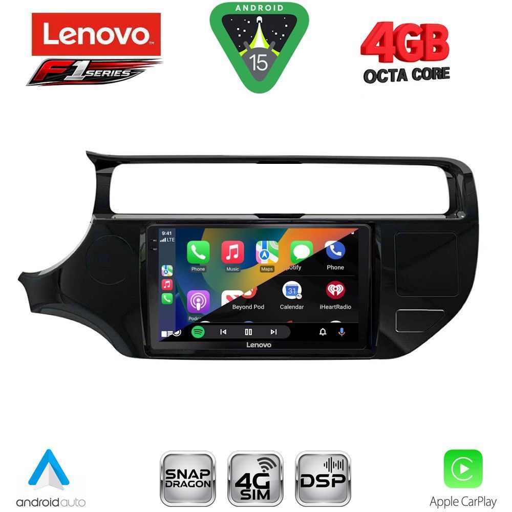 LENOVO SSQ 9315_CPA (9inc) MULTIMEDIA TABLET for KIA RIO mod. 2015-2018 LENOVO SSQ 9315_CPA (9inc) MULTIMEDIA TABLET for KIA RIO mod. 2015-2018