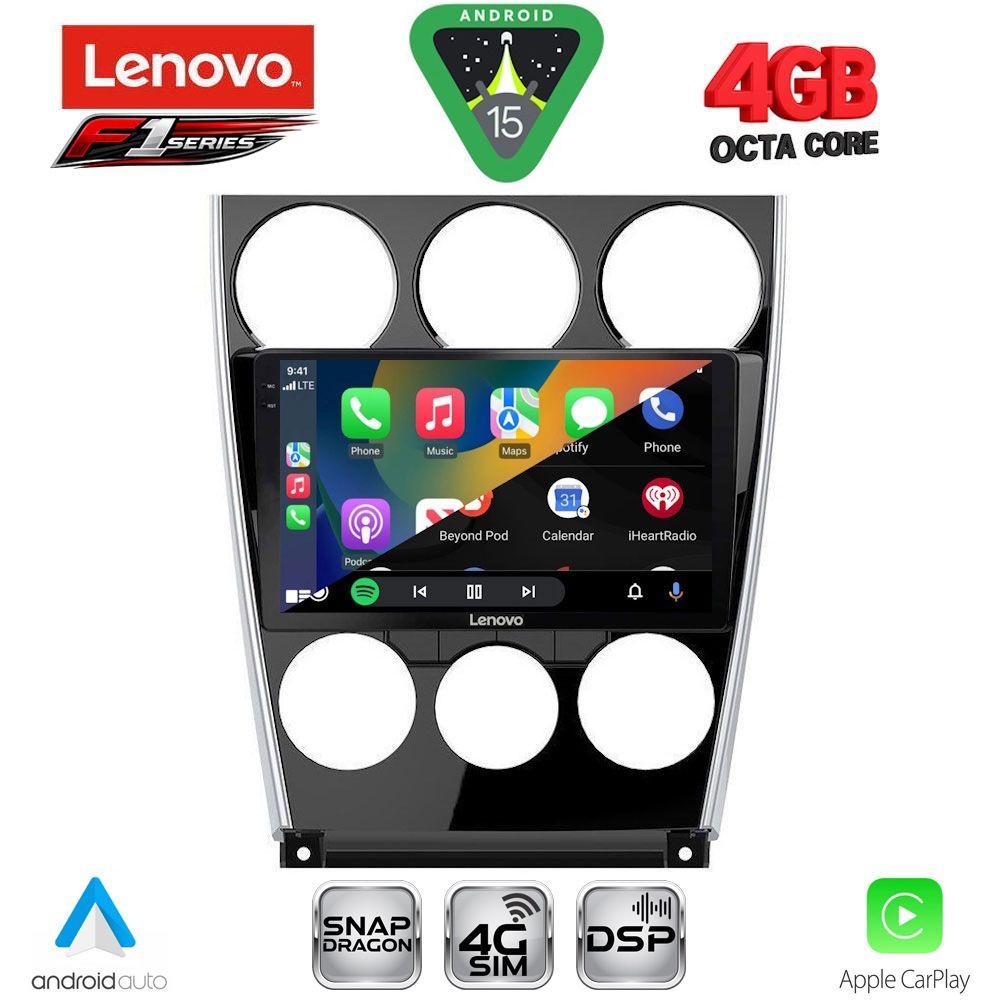 LENOVO SSQ 9375_CPA (9inc) MULTIMEDIA TABLET for MAZDA 6 (FACELIFT) mod. 2005-2008 LENOVO SSQ 9375_CPA (9inc) MULTIMEDIA TABLET for MAZDA 6 (FACELIFT) mod. 2005-2008