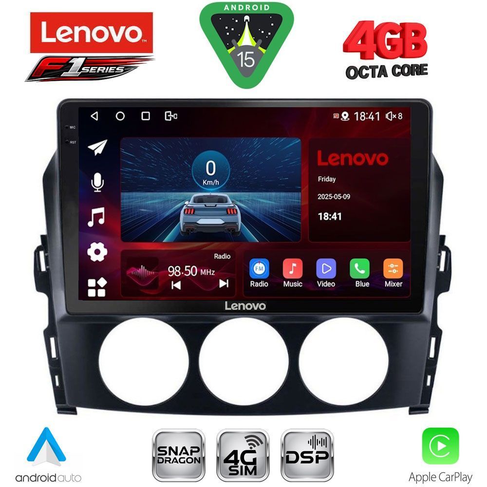 LENOVO SSQ 9392_CPA (9inc) MULTIMEDIA TABLET for MAZDA MX5 mod. 2005-2015 LENOVO SSQ 9392_CPA (9inc) MULTIMEDIA TABLET for MAZDA MX5 mod. 2005-2015