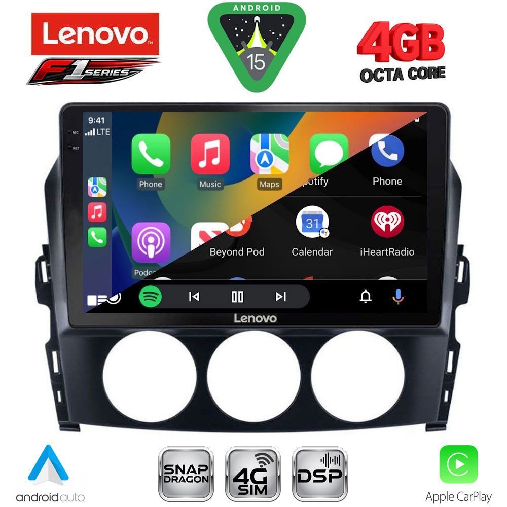 LENOVO SSQ 9392_CPA (9inc) MULTIMEDIA TABLET for MAZDA MX5 mod. 2005-2015 LENOVO SSQ 9392_CPA (9inc) MULTIMEDIA TABLET for MAZDA MX5 mod. 2005-2015