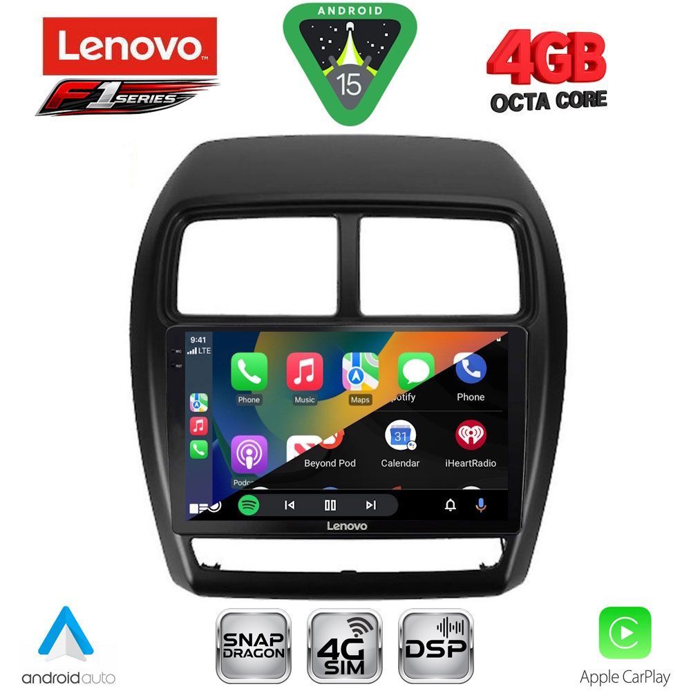 LENOVO SSQ 9431_CPA (9inc) MULTIMEDIA TABLET for MITSUBISHI ASX mod. 2020-2023 LENOVO SSQ 9431_CPA (9inc) MULTIMEDIA TABLET for MITSUBISHI ASX mod. 2020-2023