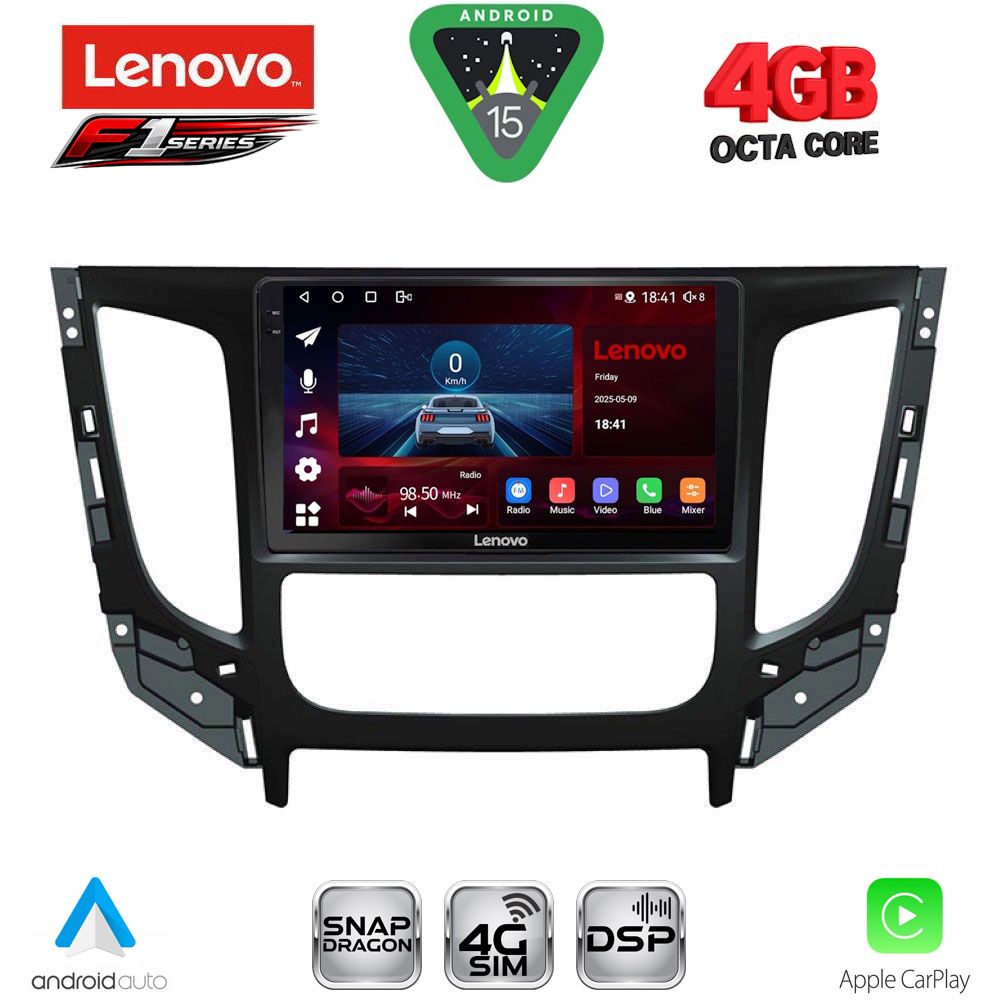 LENOVO SSQ 9437_CPA CLIMA (9inc) MULTIMEDIA TABLET for MITSUBISHI L200 mod. 2015-2019 with CLIMA LENOVO SSQ 9437_CPA CLIMA (9inc) MULTIMEDIA TABLET for MITSUBISHI L200 mod. 2015-2019 with CLIMA
