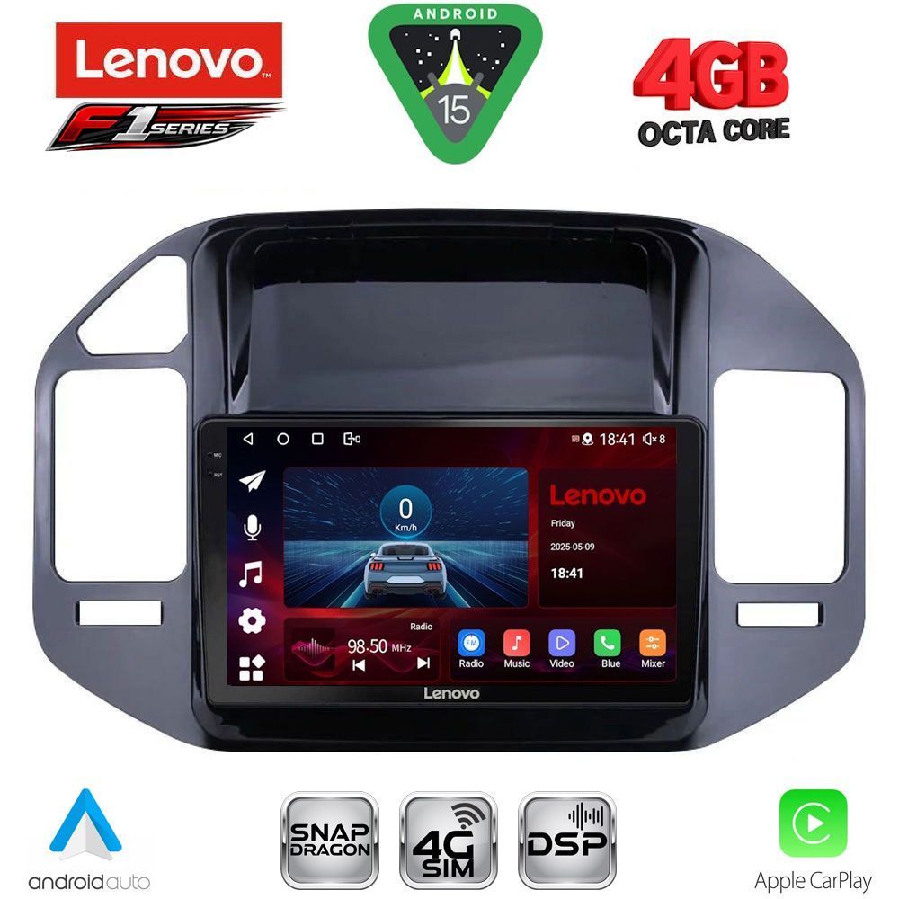LENOVO SSQ 9444BL_CPA (9inc) MULTIMEDIA TABLET for MITSUBISHI PAJERO mod. 1999-2006 LENOVO SSQ 9444BL_CPA (9inc) MULTIMEDIA TABLET for MITSUBISHI PAJERO mod. 1999-2006