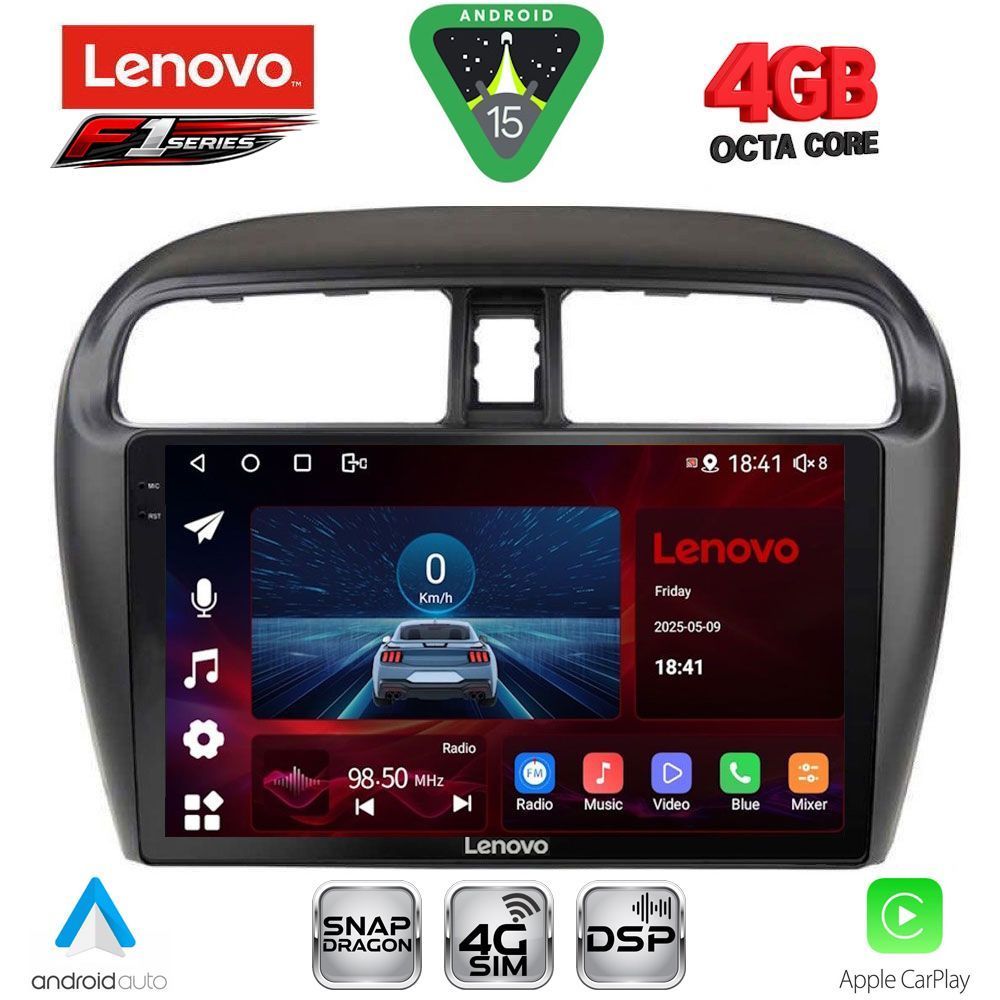 LENOVO SSQ 9448_CPA (9inc) MULTIMEDIA TABLET for MITSUBISHI SPACESTAR mod. 2013-2020 LENOVO SSQ 9448_CPA (9inc) MULTIMEDIA TABLET for MITSUBISHI SPACESTAR mod. 2013-2020