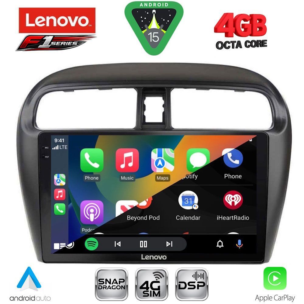 LENOVO SSQ 9448_CPA (9inc) MULTIMEDIA TABLET for MITSUBISHI SPACESTAR mod. 2013-2020 LENOVO SSQ 9448_CPA (9inc) MULTIMEDIA TABLET for MITSUBISHI SPACESTAR mod. 2013-2020