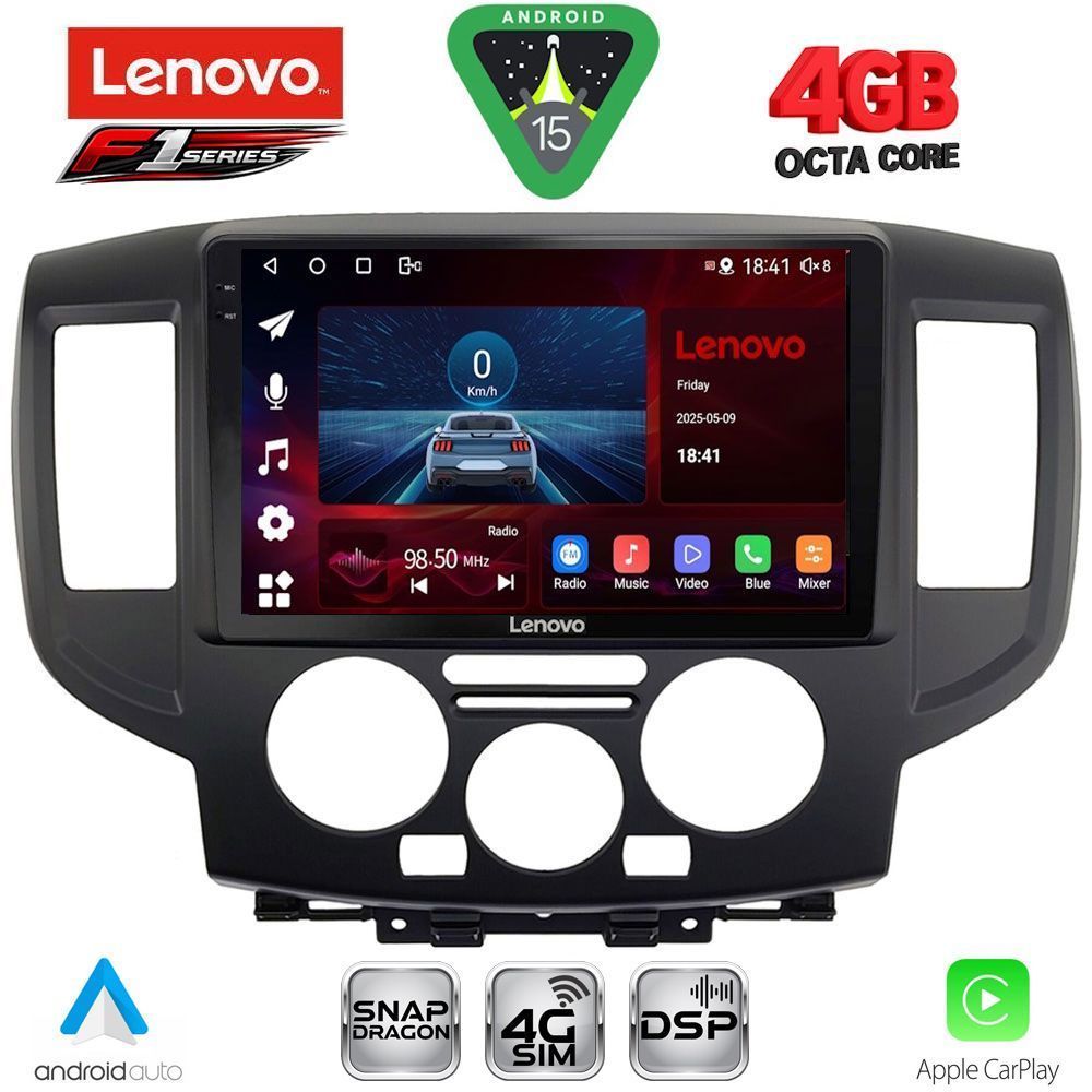 LENOVO SSQ 9458BL_CPA (9inc) MULTIMEDIA TABLET for NISSAN NV 200 mod. 2009-2020 (BLACk) LENOVO SSQ 9458BL_CPA (9inc) MULTIMEDIA TABLET for NISSAN NV 200 mod. 2009-2020 (BLACk)