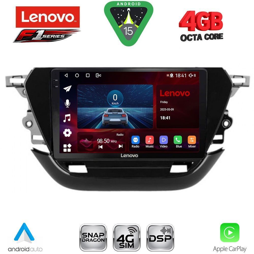 LENOVO SSQ 9487_CPA (9inc) MULTIMEDIA TABLET for OPEL CORSA F mod. 2019-2024 LENOVO SSQ 9487_CPA (9inc) MULTIMEDIA TABLET for OPEL CORSA F mod. 2019-2024