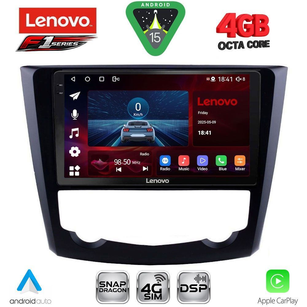 LENOVO SSQ 9549_CPA (9inc) MULTIMEDIA TABLET for RENAULT KADJAR mod. 2015-2025 LENOVO SSQ 9549_CPA (9inc) MULTIMEDIA TABLET for RENAULT KADJAR mod. 2015-2025