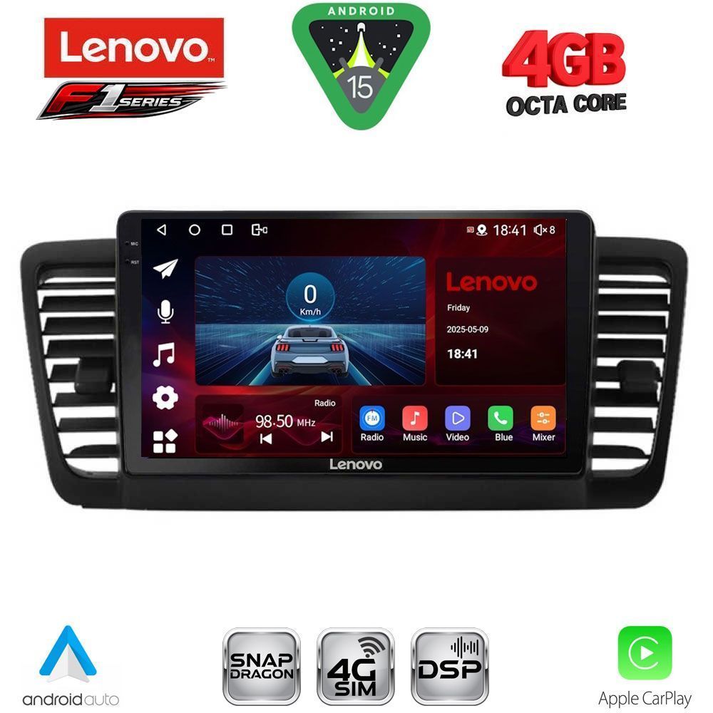LENOVO SSQ 9665_CPA (9inc) MULTIMEDIA TABLET for SUBARU LEGACY - OUTBACK mod. 2002-2008 LENOVO SSQ 9665_CPA (9inc) MULTIMEDIA TABLET for SUBARU LEGACY - OUTBACK mod. 2002-2008