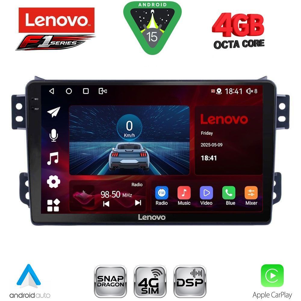 LENOVO SSQ 9682_CPA (9inc) MULTIMEDIA TABLET for OPEL AGILA - SUZUKI SPLASH mod. 2008-2018 LENOVO SSQ 9682_CPA (9inc) MULTIMEDIA TABLET for OPEL AGILA - SUZUKI SPLASH mod. 2008-2018