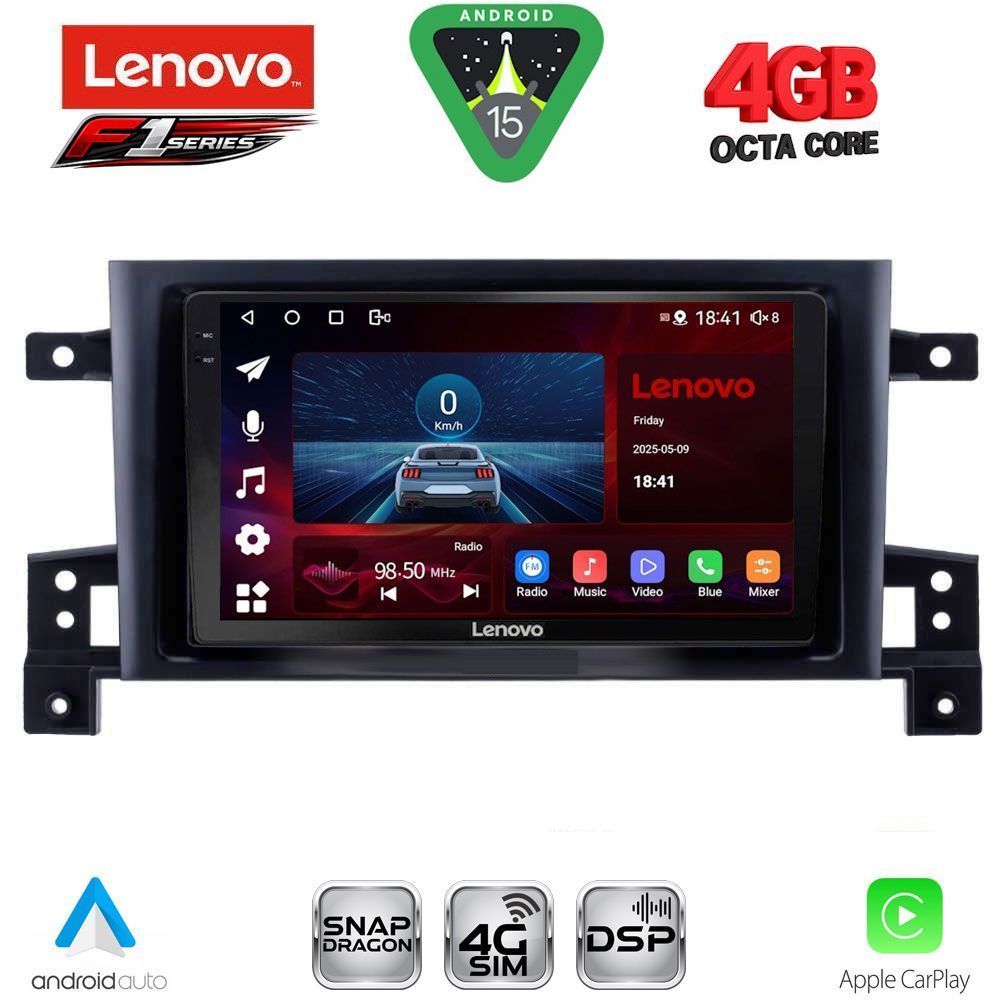 LENOVO SSQ 9696_CPA (9inc) MULTIMEDIA TABLET for SUZUKI GRAND VITARA mod. 2005-2015 LENOVO SSQ 9696_CPA (9inc) MULTIMEDIA TABLET for SUZUKI GRAND VITARA mod. 2005-2015