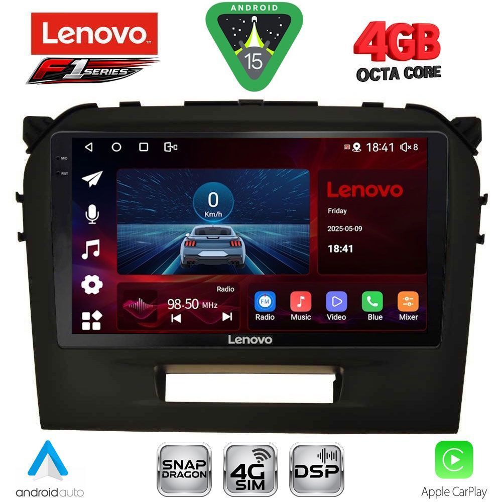 LENOVO SSQ 9697BL_CPA (9inc) MULTIMEDIA TABLET for SUZUKI VITARA mod. 2016-2022 (BLACK) LENOVO SSQ 9697BL_CPA (9inc) MULTIMEDIA TABLET for SUZUKI VITARA mod. 2016-2022 (BLACK)