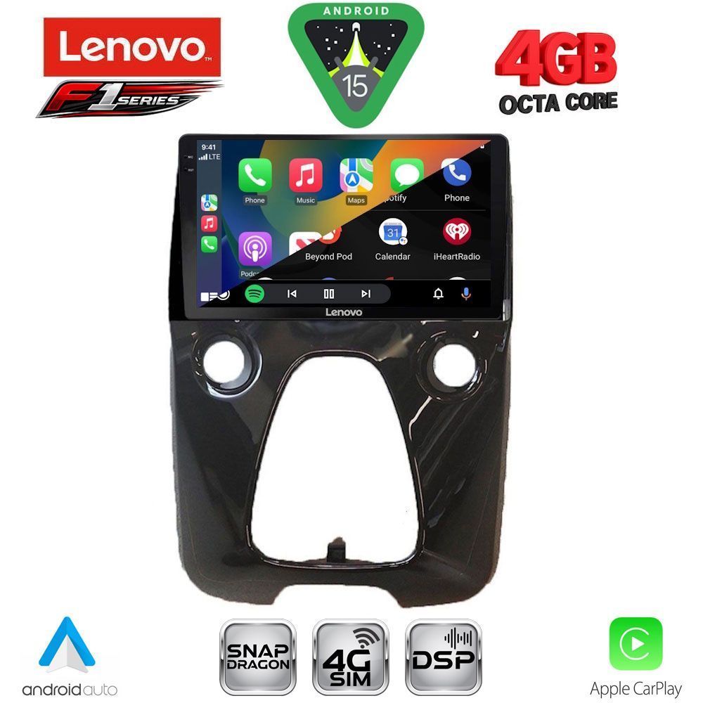 LENOVO SSQ 9708_CPA A/C (10inc) MULTIMEDIA TABLET for CITROEN C1-PEUGEOT 108-TOYOTA AYGO mod. 2014-2022 LENOVO SSQ 9708_CPA A/C (10inc) MULTIMEDIA TABLET for CITROEN C1-PEUGEOT 108-TOYOTA AYGO mod. 2014-2022