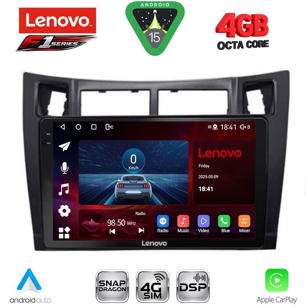 LENOVO SSQ 9736BL_CPA (9inc) MULTIMEDIA TABLET for TOYOTA YARIS mod. 2006-2011 (BLACK) LENOVO SSQ 9736BL_CPA (9inc) MULTIMEDIA TABLET for TOYOTA YARIS mod. 2006-2011 (BLACK)