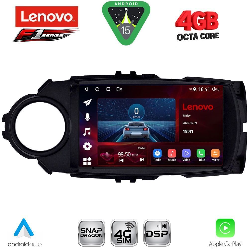 LENOVO SSQ 9737FL_CPA (9inc) MULTIMEDIA TABLET for TOYOTA YARIS mod. 2015-2020 LENOVO SSQ 9737FL_CPA (9inc) MULTIMEDIA TABLET for TOYOTA YARIS mod. 2015-2020