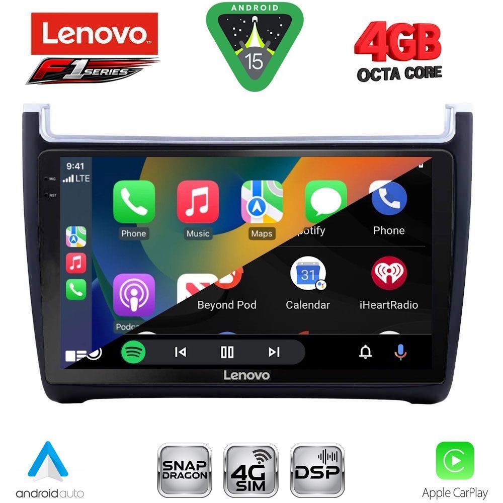 LENOVO SSQ 9757_CPA (9inc) MULTIMEDIA TABLET for VW POLO mod. 2014-2017 LENOVO SSQ 9757_CPA (9inc) MULTIMEDIA TABLET for VW POLO mod. 2014-2017