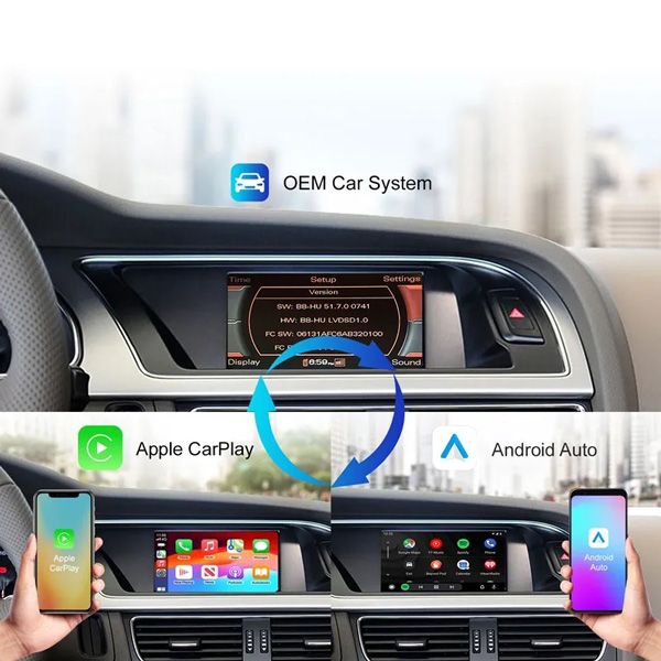 DIGITAL IQ AD 010W CPA (WIRELESS CARPLAY / ANDROID AUTO BOX with 2 CAMERA IN for AUDI A4 - A5 - Q5 mod. 2009-2017 with MMI 2G) DIGITAL IQ AD 010W CPA (WIRELESS CARPLAY / ANDROID AUTO BOX with 2 CAMERA IN for AUDI A4 - A5 - Q5 mod. 2009-2017 with MMI 2G)