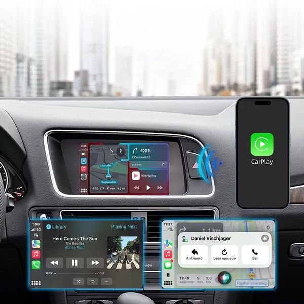 DIGITAL IQ AD 010W CPA (WIRELESS CARPLAY / ANDROID AUTO BOX with 2 CAMERA IN for AUDI A4 - A5 - Q5 mod. 2009-2017 with MMI 2G) DIGITAL IQ AD 010W CPA (WIRELESS CARPLAY / ANDROID AUTO BOX with 2 CAMERA IN for AUDI A4 - A5 - Q5 mod. 2009-2017 with MMI 2G)