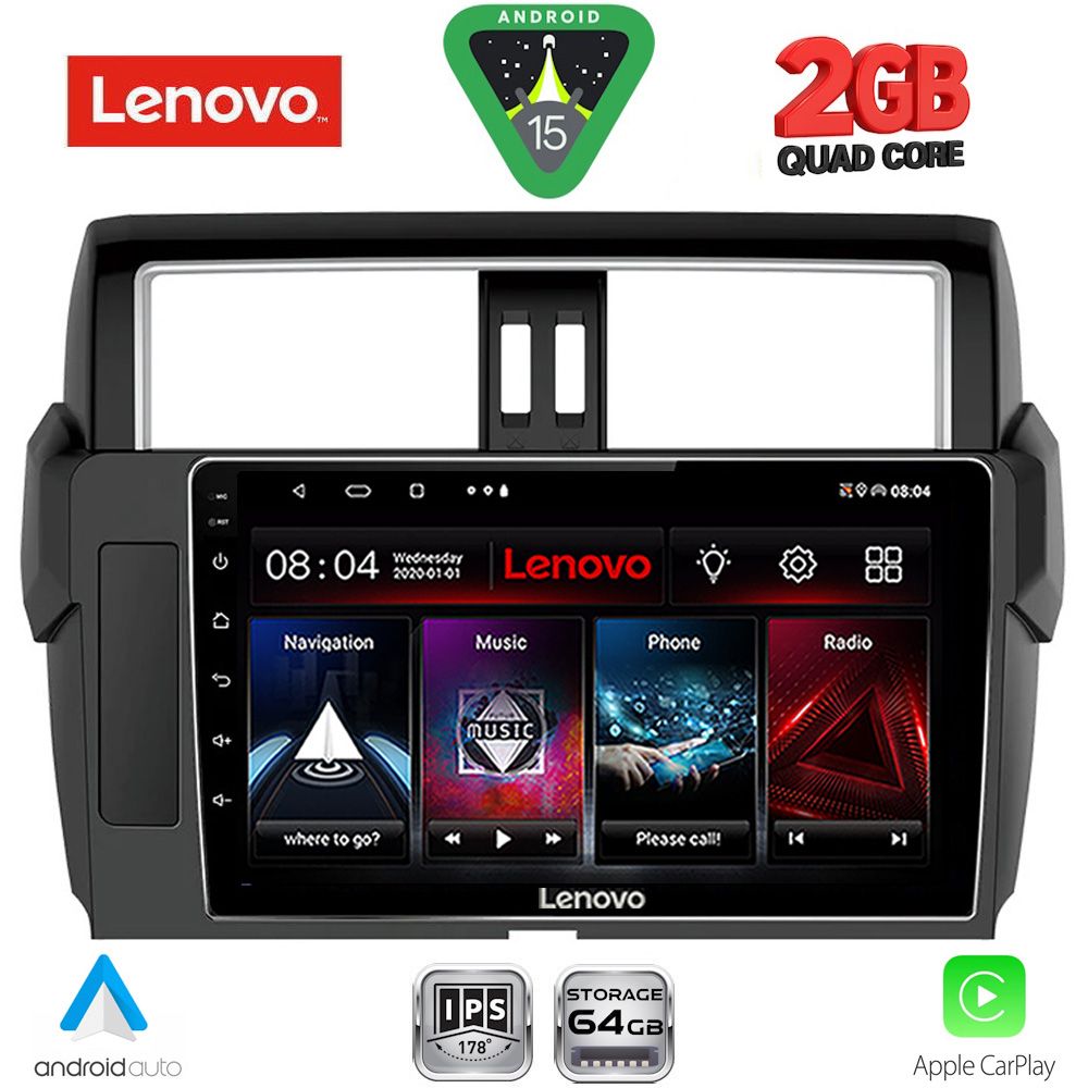 LENOVO LVD 2777_CPA (10inc) MULTIMEDIA TABLET for TOYOTA PRADO mod. 2014-2017 LENOVO LVD 2777_CPA (10inc) MULTIMEDIA TABLET for TOYOTA PRADO mod. 2014-2017