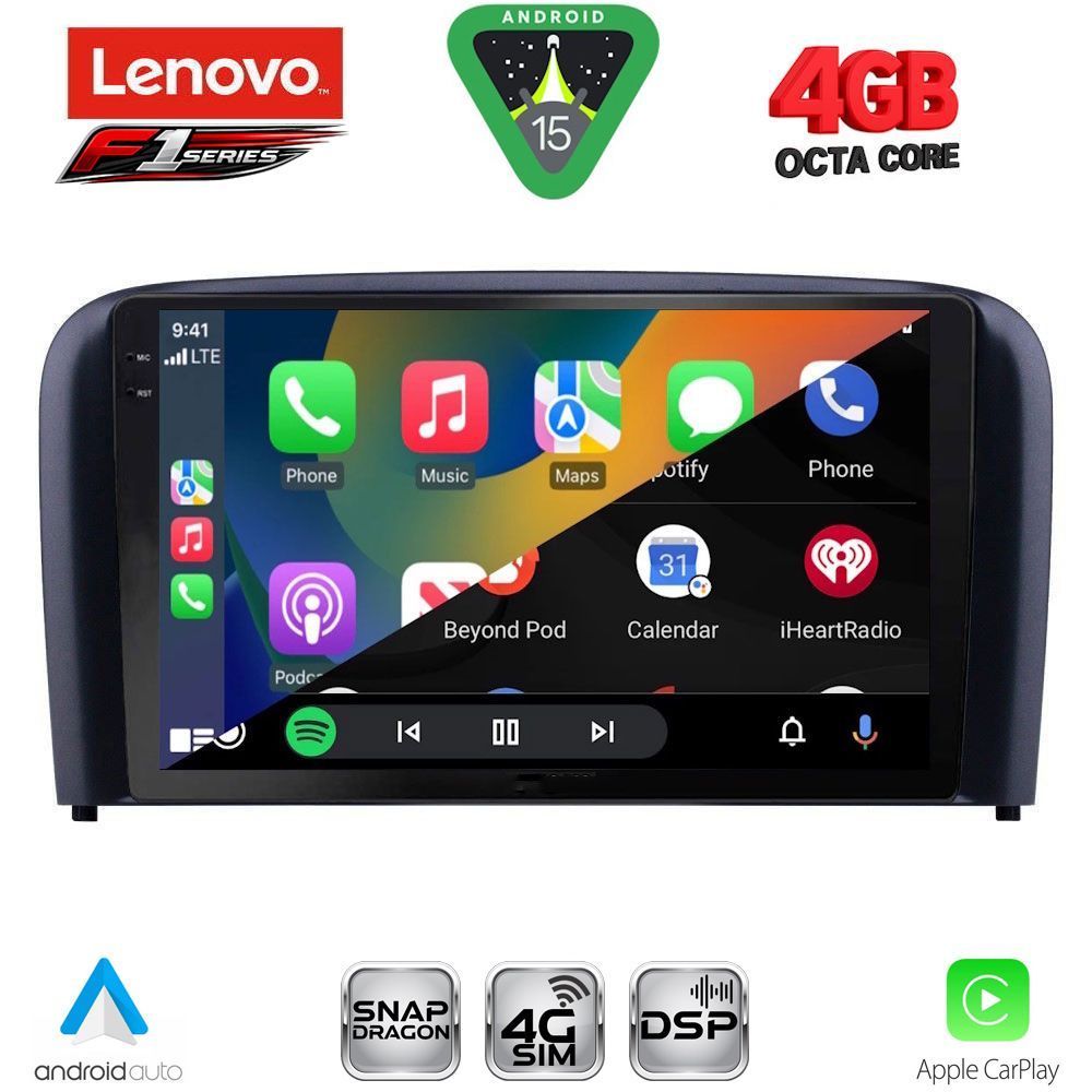 LENOVO SSQ 9786_CPA (9inc) MULTIMEDIA TABLET for VOLVO S80 mod. 1998-2006 LENOVO SSQ 9786_CPA (9inc) MULTIMEDIA TABLET for VOLVO S80 mod. 1998-2006