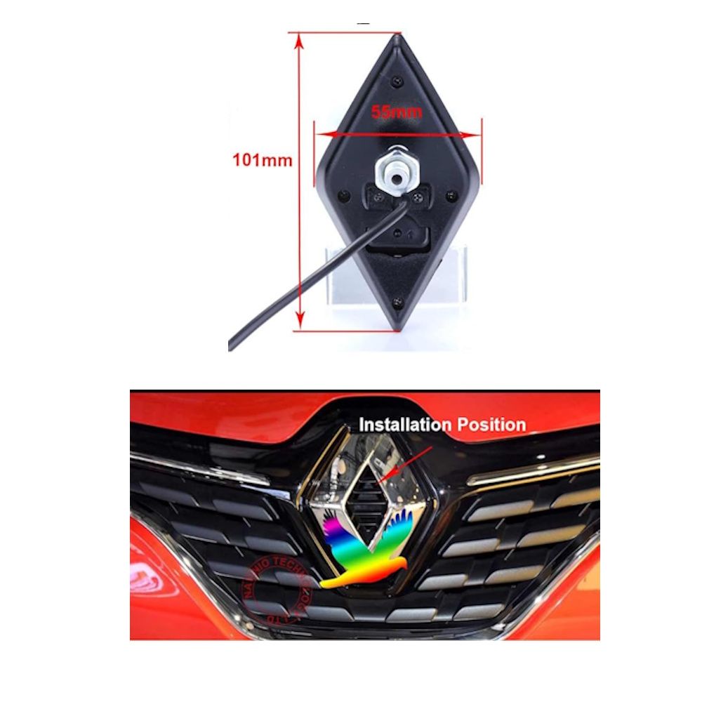 DIGITAL IQ CAMERA QS8156 (AHD-NTSC) FRONT CAMERA for RENAULT KADJAR-KOLEOS mod. 2015-2024 DIGITAL IQ CAMERA QS8156 (AHD-NTSC) FRONT CAMERA for RENAULT KADJAR-KOLEOS mod. 2015-2024