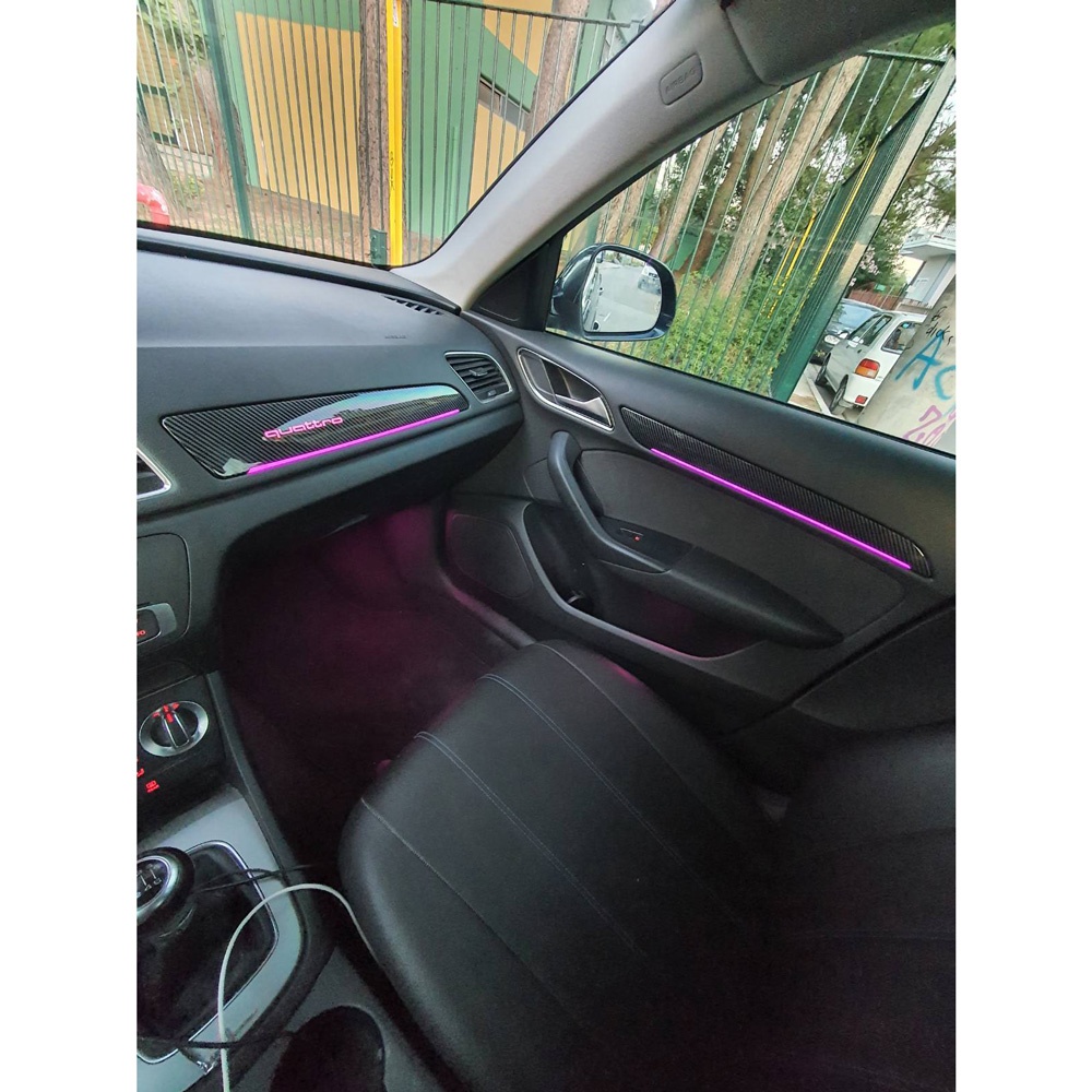 DIQ AMBIENT AUDI Q3 (8U) DYN (Digital iQ Ambient Light for Audi Q3 mod. 2011-2018 with 19 Lights, Carbon Look) DIQ AMBIENT AUDI Q3 (8U) DYN (Digital iQ Ambient Light for Audi Q3 mod. 2011-2018 with 19 Lights, Carbon Look)