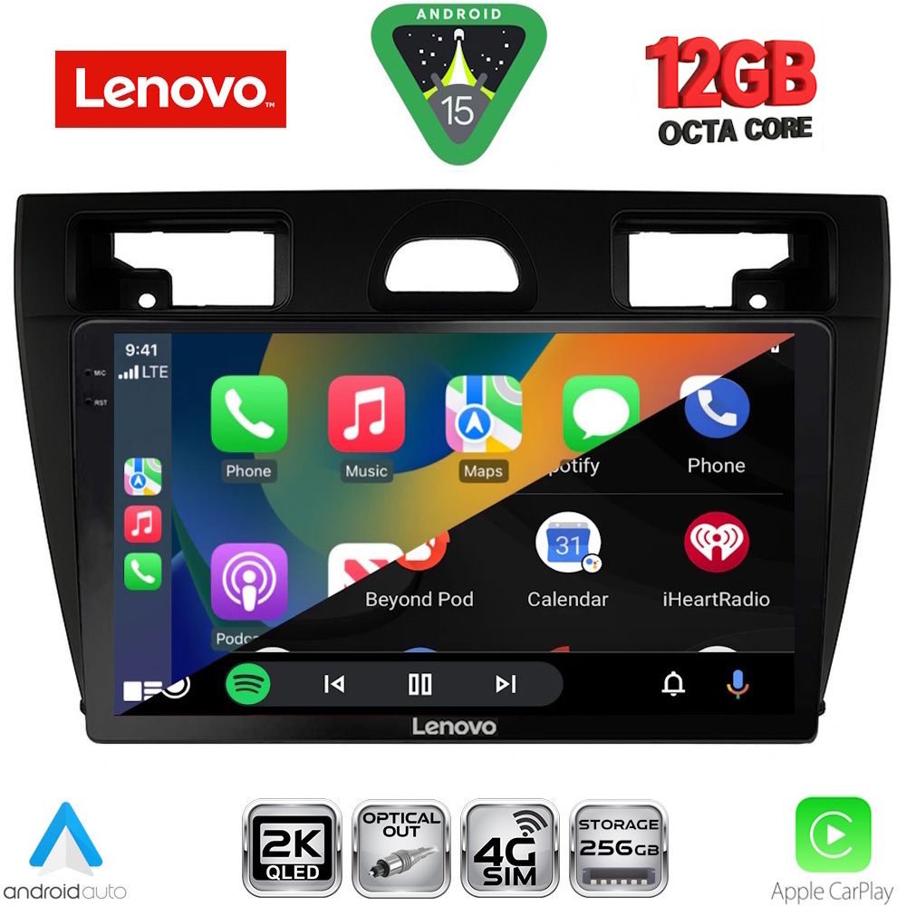 LENOVO SSZ 12153BL_CPA (9inc) MULTIMEDIA TABLET for FORD FIESTA mod. 2005-2008 (BLACK) LENOVO SSZ 12153BL_CPA (9inc) MULTIMEDIA TABLET for FORD FIESTA mod. 2005-2008 (BLACK)
