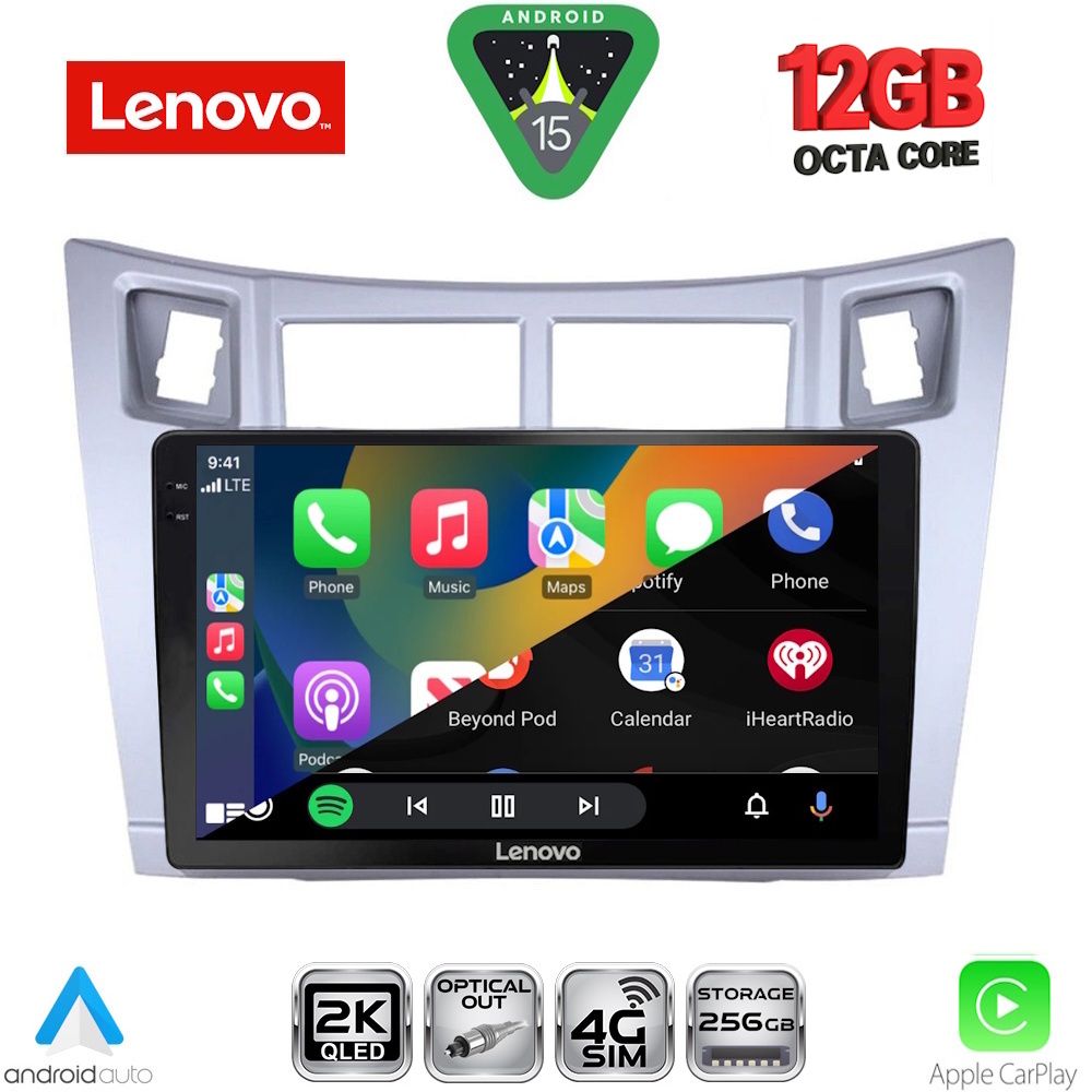 LENOVO SSZ 12736SL_CPA (9inc) MULTIMEDIA TABLET for TOYOTA YARIS mod. 2006-2011 (SILVER) LENOVO SSZ 12736SL_CPA (9inc) MULTIMEDIA TABLET for TOYOTA YARIS mod. 2006-2011 (SILVER)
