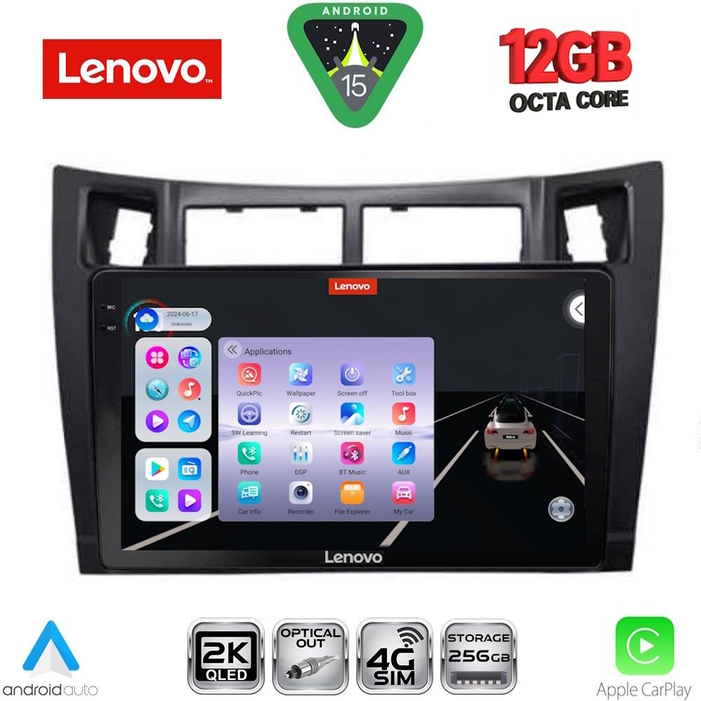 LENOVO SSZ 12736BL_CPA (9inc) MULTIMEDIA TABLET for TOYOTA YARIS mod. 2006-2011 (BLACK) LENOVO SSZ 12736BL_CPA (9inc) MULTIMEDIA TABLET for TOYOTA YARIS mod. 2006-2011 (BLACK)