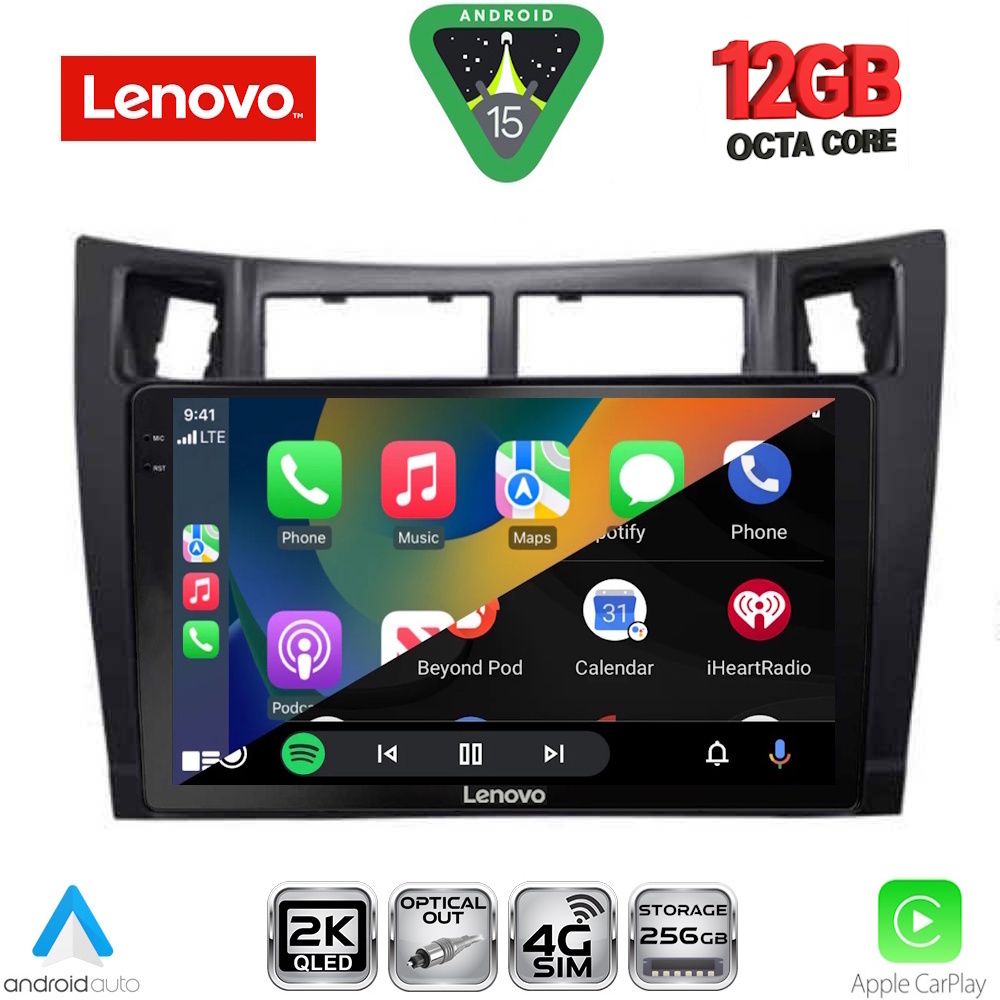 LENOVO SSZ 12736BL_CPA (9inc) MULTIMEDIA TABLET for TOYOTA YARIS mod. 2006-2011 (BLACK) LENOVO SSZ 12736BL_CPA (9inc) MULTIMEDIA TABLET for TOYOTA YARIS mod. 2006-2011 (BLACK)