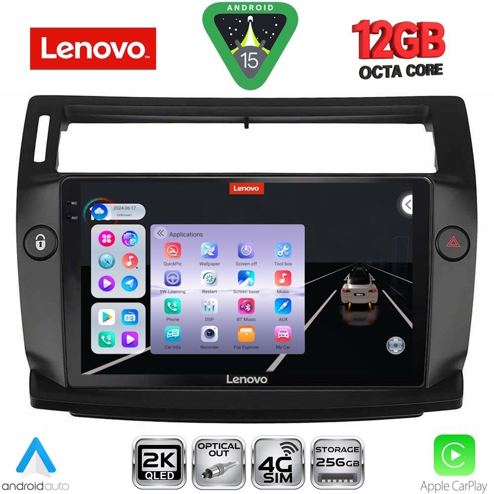 LENOVO SSZ 12084BL_CPA (9inc) MULTIMEDIA TABLET for CITROEN C4 mod. 2004-2011 (BLACK) LENOVO SSZ 12084BL_CPA (9inc) MULTIMEDIA TABLET for CITROEN C4 mod. 2004-2011 (BLACK)