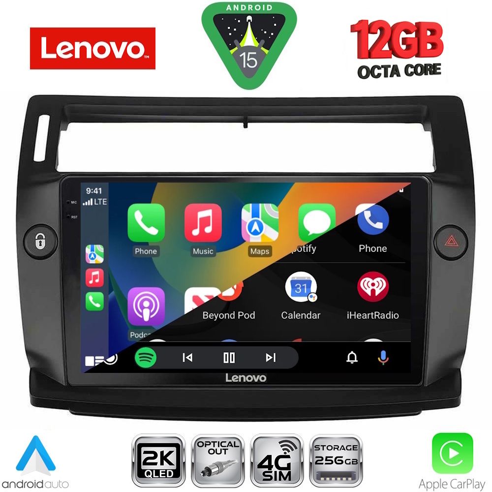 LENOVO SSZ 12084BL_CPA (9inc) MULTIMEDIA TABLET for CITROEN C4 mod. 2004-2011 (BLACK) LENOVO SSZ 12084BL_CPA (9inc) MULTIMEDIA TABLET for CITROEN C4 mod. 2004-2011 (BLACK)